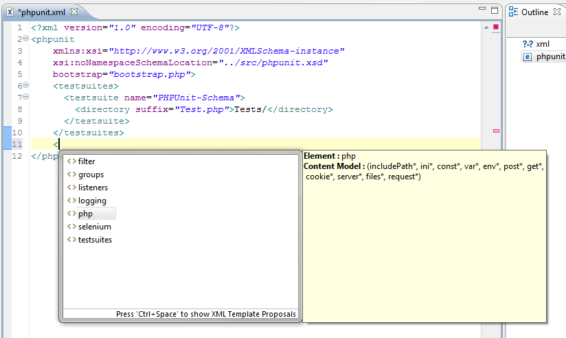 PHPUnit Code Completion in Zend Studio